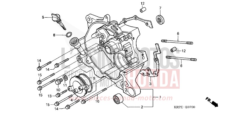 CARTER VILEBREQUIN DROIT de SCV 100 Lead RADIANT RED METALLIC (R218) de 2003